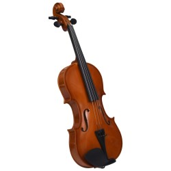 vidaXL Set Completo Violino con Arco e Mentoniera Legno Scuro 4/4