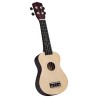 vidaXL Set Ukulele Soprano con Borsa per Bambini Legno Chiaro 23"