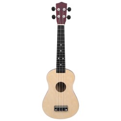 vidaXL Set Ukulele Soprano con Borsa per Bambini Legno Chiaro 23"