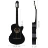 vidaXL Chitarra Classica Western con Equalizzatore e 6 Corde Nera