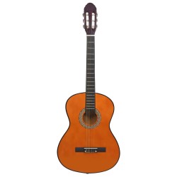 vidaXL Chitarra Classica per Principianti Nera 4/4 39" in Tiglio     