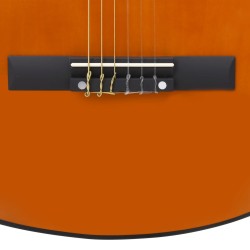 vidaXL Chitarra Classica per Principianti Nera 4/4 39" in Tiglio     