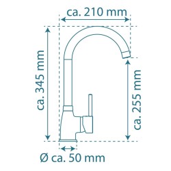 SCHÜTTE Miscelatore Lavandino MANETTI Cromato