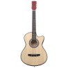 vidaXL Chitarra Acustica Western con 6 Corde 38" in Legno di Tiglio     