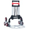 vidaXL Carrello per Scale Pieghevole 70 kg in Alluminio Argento