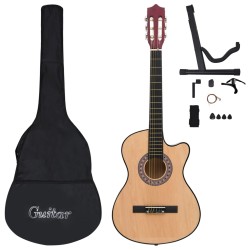 vidaXL Set Chitarra Acustica Western 12 pz con 6 Corde 38"    