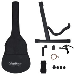 vidaXL Set Chitarra Acustica Western 12 pz con 6 Corde 38"    