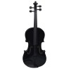 vidaXL Set Completo Violino con Arco e Mentoniera Nero 4/4