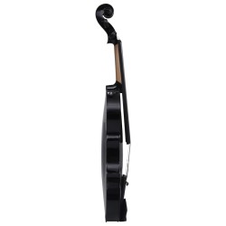 vidaXL Set Completo Violino con Arco e Mentoniera Nero 4/4