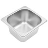 vidaXL Supporto Gastronorm con 3 Contenitori GN 1/6 in Acciaio Inox