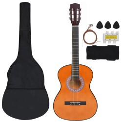 vidaXL Set Chitarra Classica 8 pz Bambini e Principianti 3/4 36"    