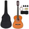 vidaXL Set Chitarra Classica 8 pz Bambini e Principianti 3/4 36"    