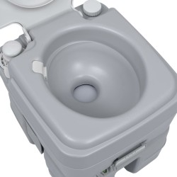 vidaXL WC Portatile per Campeggio Grigio 20+10 L