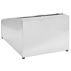 vidaXL Supporto Gastronorm con 4 Contenitori GN 1/6 in Acciaio Inox