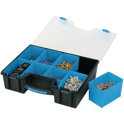 Draper Tools Organizzatore con Scomparti 8 pz 41,5x33x11 cm Nero