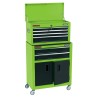 Draper Tools Carrello con Cassetti Portautensili 61,6x33x99,8 cm Verde