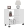 vidaXL Tavolino da Salotto Bianco 70x35x55 cm in Legno ingegnerizzato