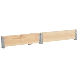 vidaXL Collare per Pallet 100x100 cm in Legno Massello di Pino