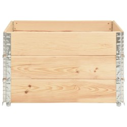 vidaXL Collari per Pallet 3 pz 100x100 cm in Legno Massello di Pino