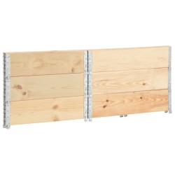 vidaXL Collari per Pallet 3 pz 100x100 cm in Legno Massello di Pino