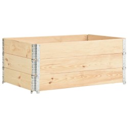 vidaXL Collari per Pallet 3 pz 100x150 cm in Legno Massello di Pino