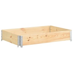 vidaXL Collare per Pallet 80x120 cm in Legno Massello di Pino