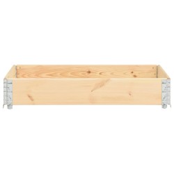 vidaXL Collare per Pallet 80x120 cm in Legno Massello di Pino