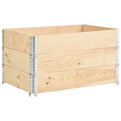 vidaXL Collari per Pallet 3 pz 50x100 cm in Legno Massello di Pino