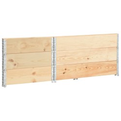 vidaXL Collari per Pallet 3 pz 50x100 cm in Legno Massello di Pino