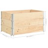 vidaXL Collari per Pallet 3 pz 50x100 cm in Legno Massello di Pino