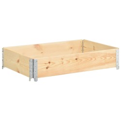 vidaXL Collare per Pallet 50x100 cm in Legno Massello di Pino