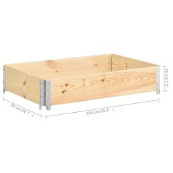 vidaXL Collare per Pallet 50x100 cm in Legno Massello di Pino