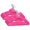 vidaXL Set Appendiabiti 50 pz Antiscivolo Rosa in Velluto