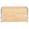 vidaXL Collari per Pallet 3 pz 80x120 cm in Legno Massello di Pino