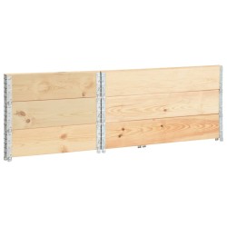 vidaXL Collari per Pallet 3 pz 80x120 cm in Legno Massello di Pino