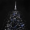 vidaXL Albero di Natale con Nevicata e Base ad Ombrello Nero 170cm PVC