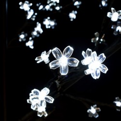 vidaXL Albero di Natale 120 LED Bianco Freddo Ciliegio in Fiore 150 cm