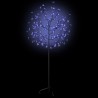 vidaXL Albero di Natale 120 LED Blu Ciliegio in Fiore 150 cm