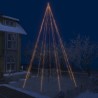 vidaXL Albero Natale a Cascata di Luci LED Interni Esterni 1300 LED 8m