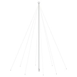 vidaXL Albero Natale a Cascata di Luci LED Interni Esterni 1300 LED 8m