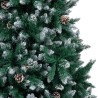 vidaXL Albero di Natale Artificiale con Pigne e Neve Bianca 240 cm