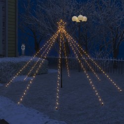 vidaXL Albero di Natale Cascata Luci LED Interni Esterni 400 LED 2,5 m