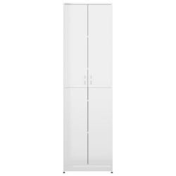 vidaXL Armadio per Ingresso Bianco Lucido 55x25x189 cm in Truciolato