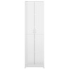 vidaXL Armadio per Ingresso Bianco Lucido 55x25x189 cm in Truciolato