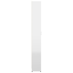 vidaXL Armadio per Ingresso Bianco Lucido 55x25x189 cm in Truciolato