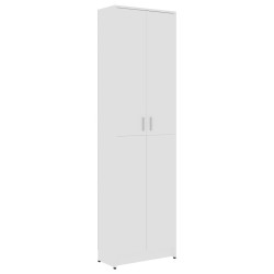 vidaXL Armadio per Ingresso Bianco 55x25x189 cm in Legno ingegnerizzato