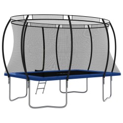 vidaXL Set Trampolino Rettangolare 335x244x90 cm 150 kg