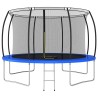 vidaXL Set Trampolino Rotondo 366x80 cm 150 kg