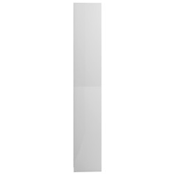 vidaXL Armadio da Bagno Bianco Lucido 30x30x183,5 cm in Truciolato