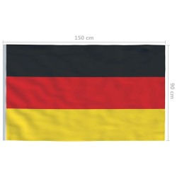 vidaXL Bandiera della Germania 90x150 cm